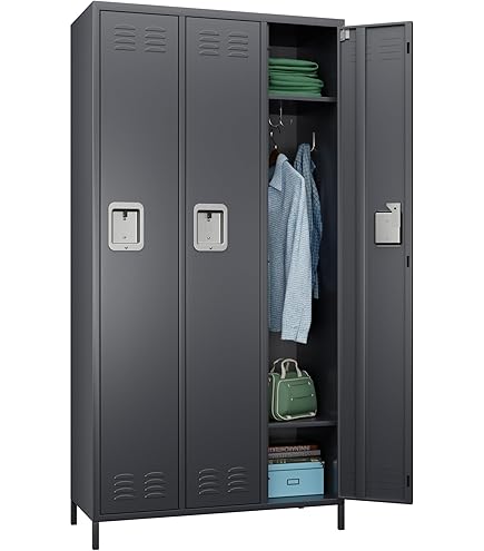 Amazon.com: SUPEER Metal Storage Locker with 3 Doors,Metal